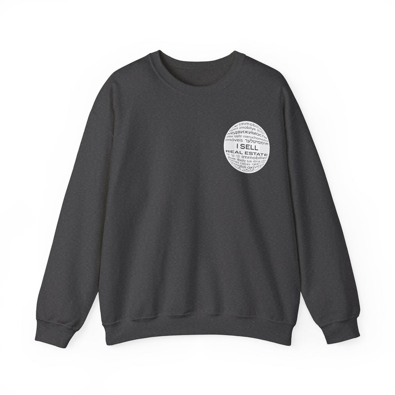 I SELL REAL ESTATE Translated Unisex Heavy Blend™ Crewneck Sweatshirt