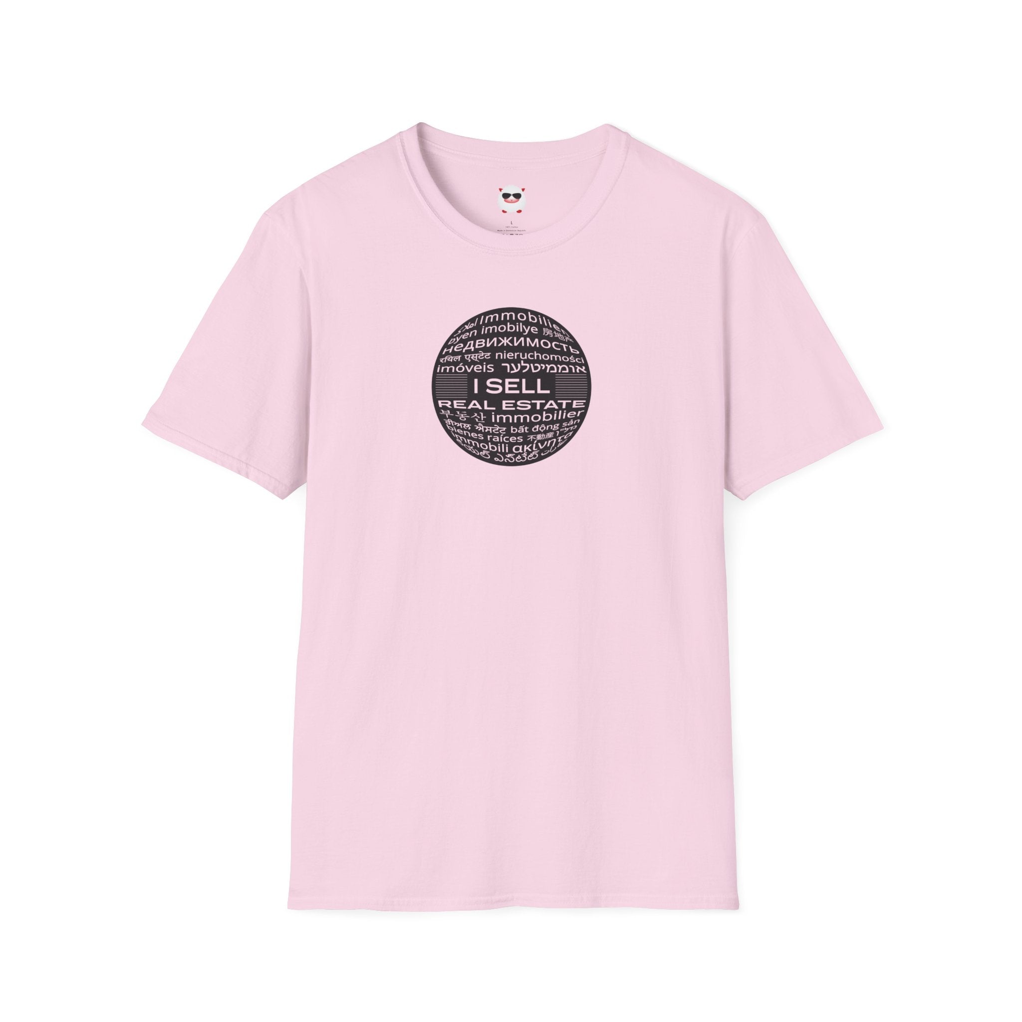 I Sell Real Estate Translated Unisex Softstyle T-Shirt