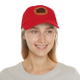 Real Estate Translated Dad Hat with Leather Patch (Round)