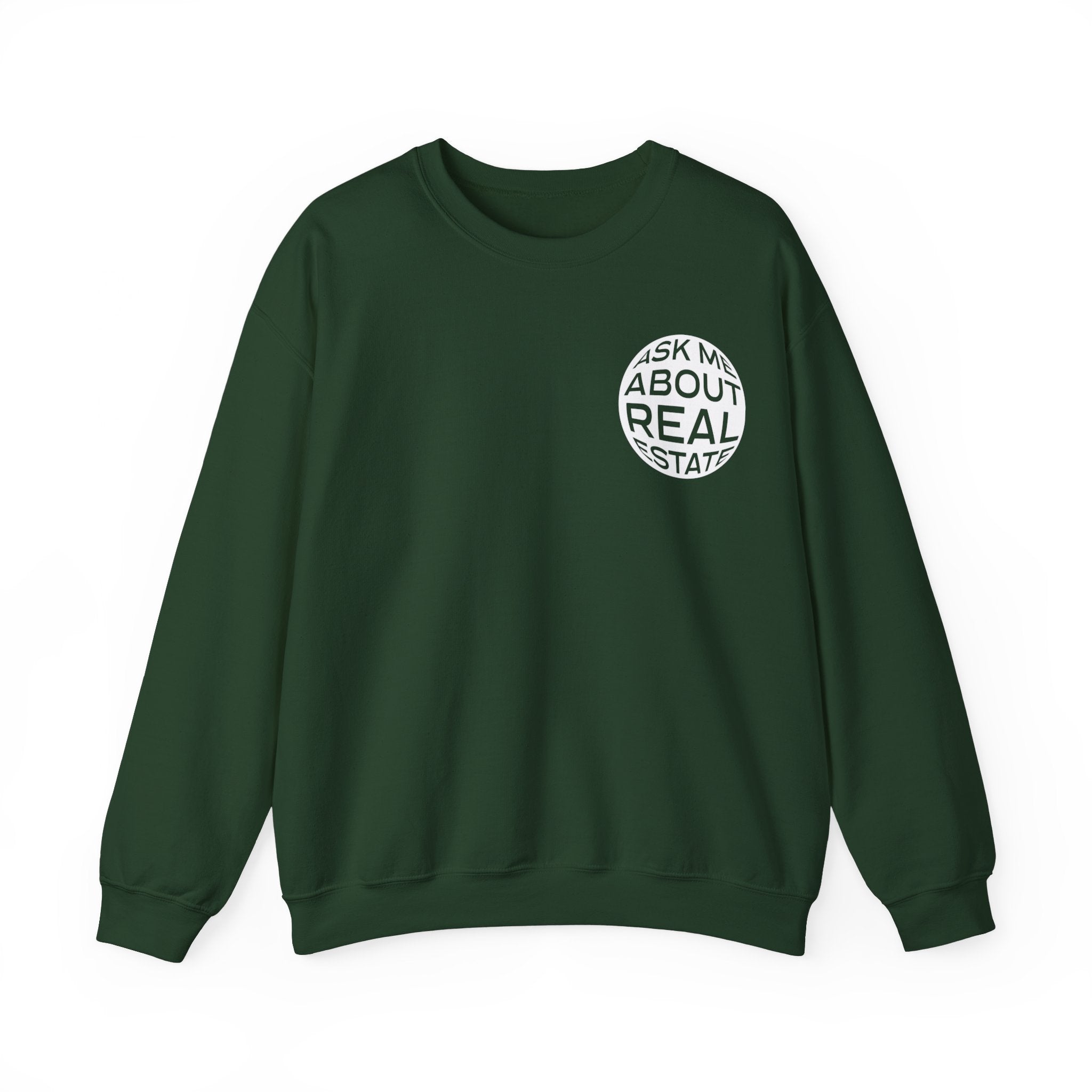 Ask Me About Real Estate Unisex Heavy Blend™ Crewneck Sweatshirt