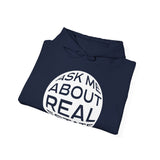Ask Me About Real Estate Unisex Heavy Blend™ Hooded Sweatshirt