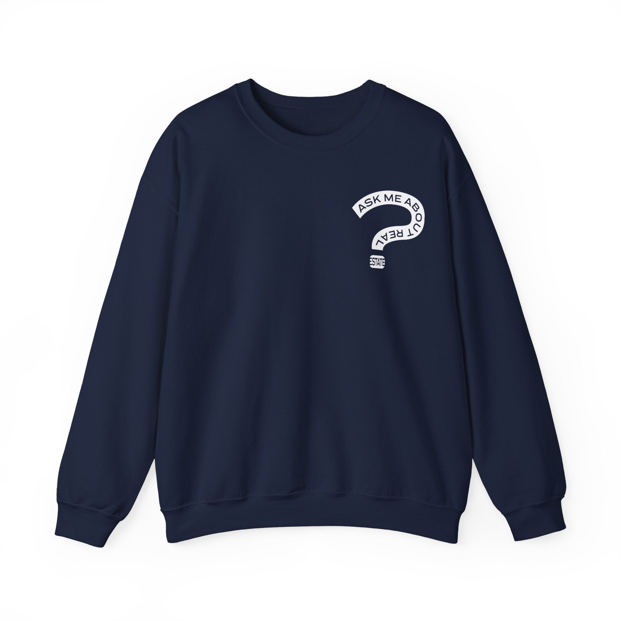 Ask Me About Real Estate Unisex Heavy Blend™ Crewneck Sweatshirt