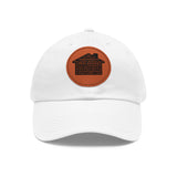 Real Estate Translated Dad Hat with Leather Patch (Round)