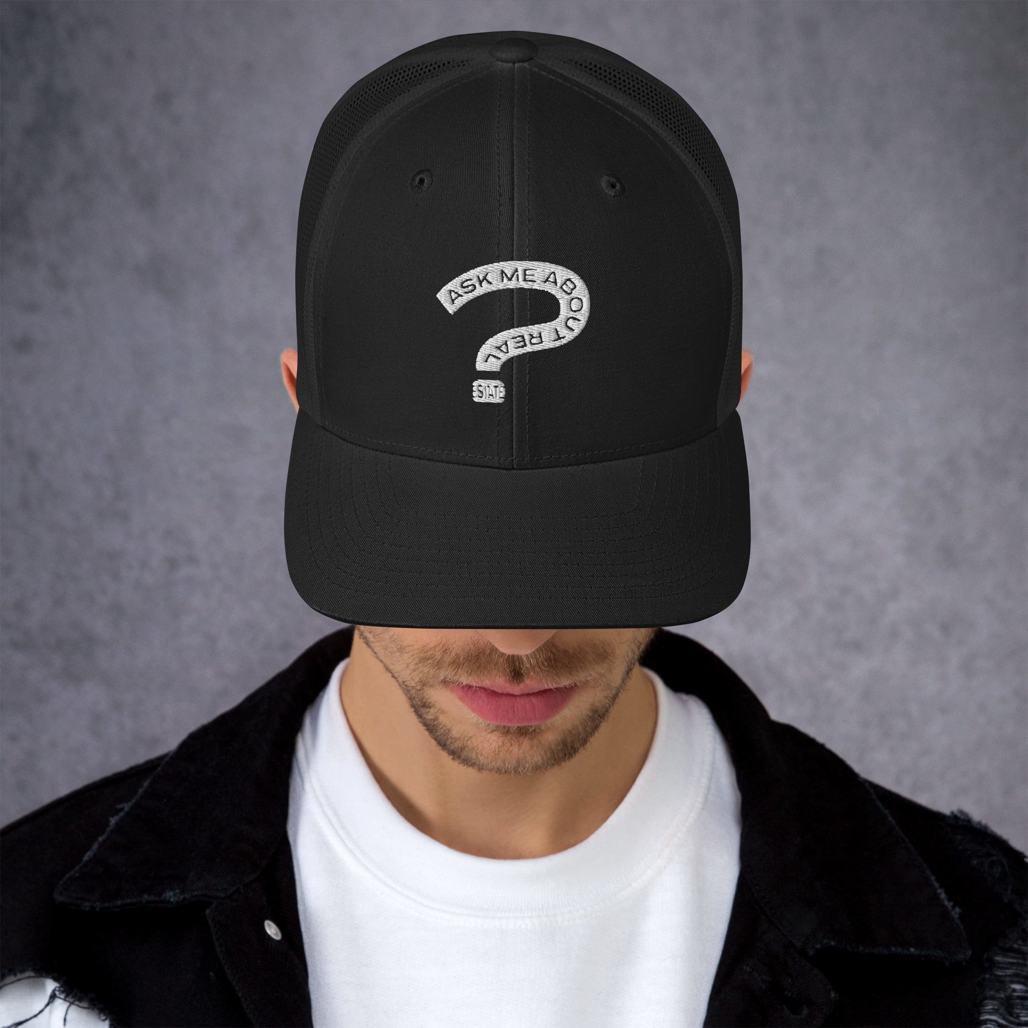 Ask Me About Real Estate Trucker Cap