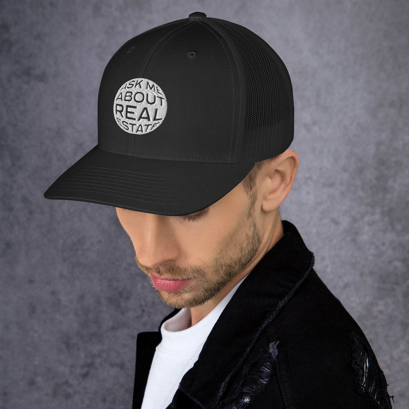 Ask Me About Real Estate Trucker Cap