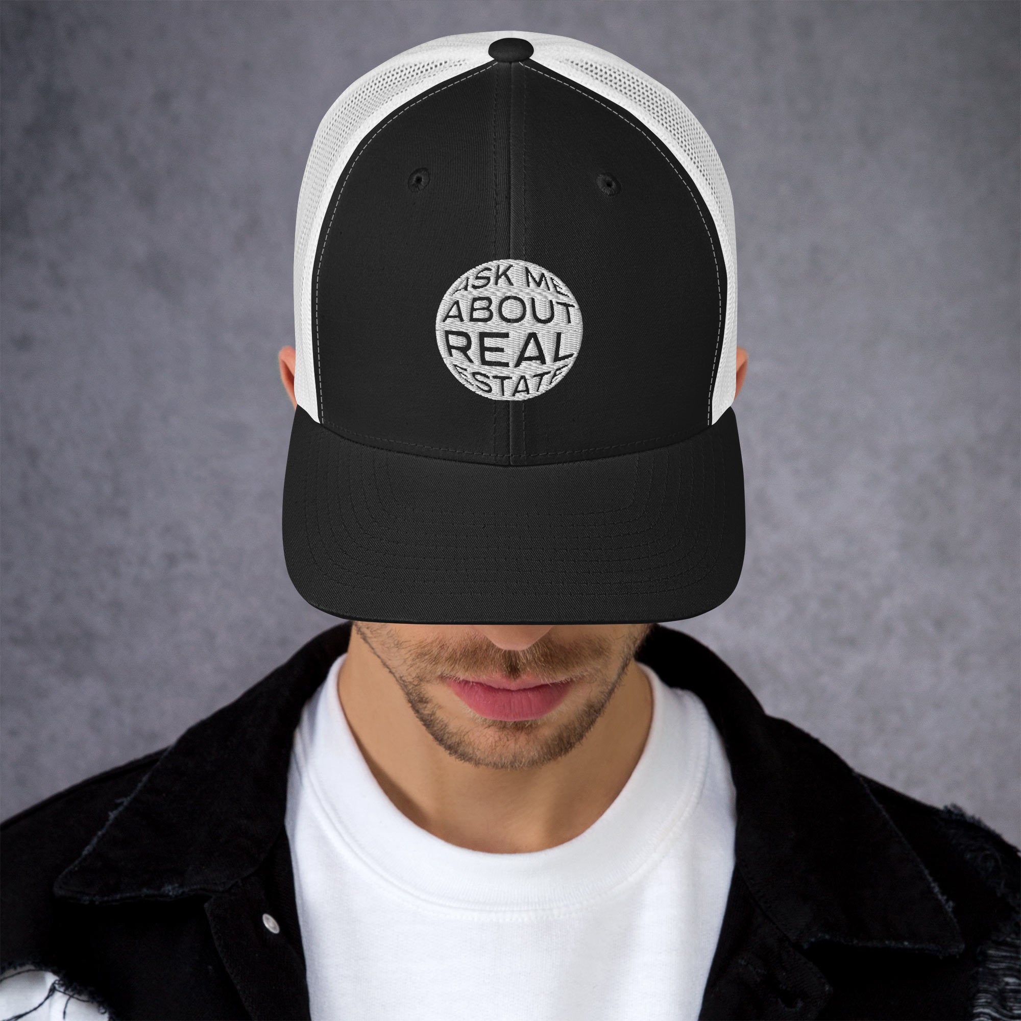Ask Me About Real Estate Trucker Cap