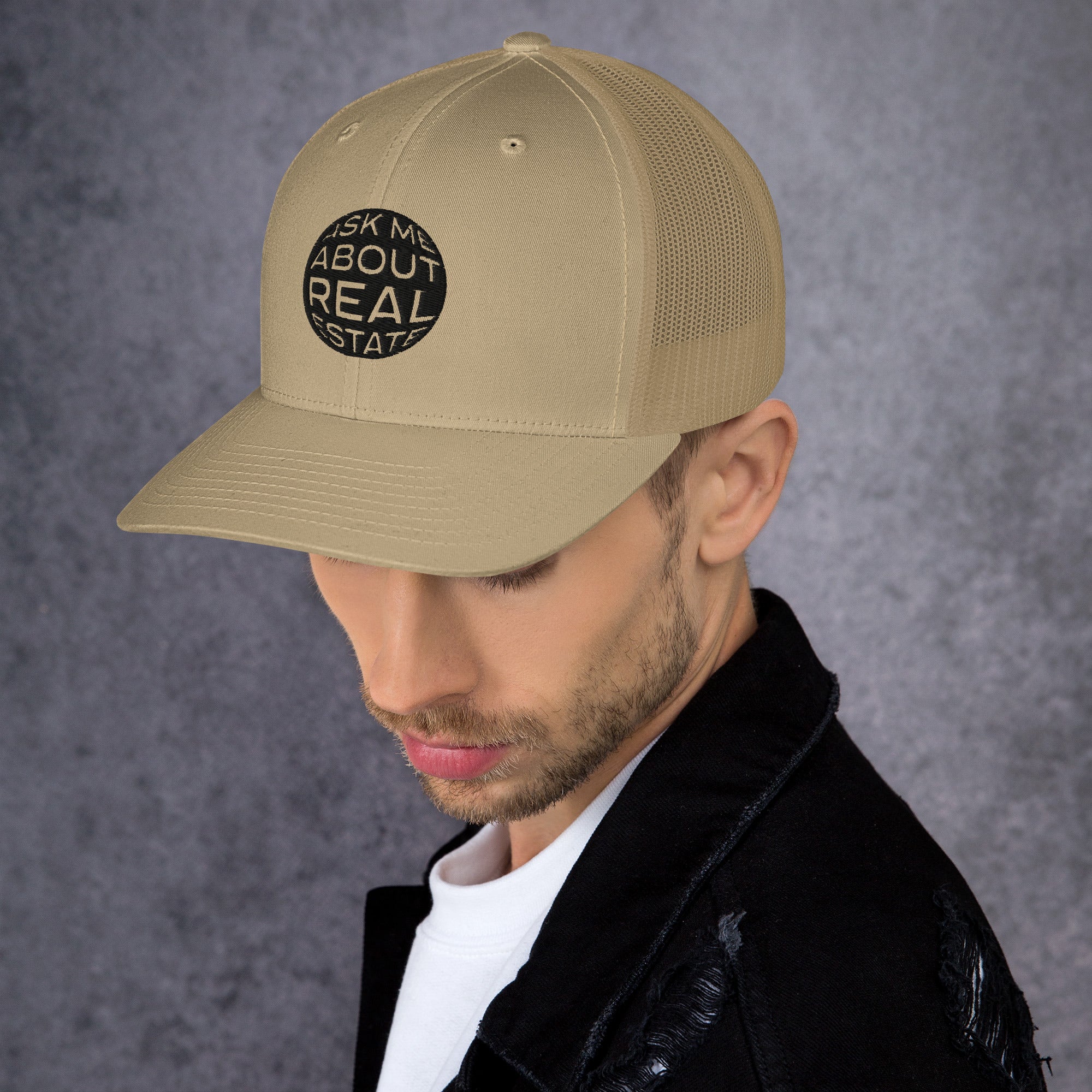 Ask Me About Real Estate Trucker Cap