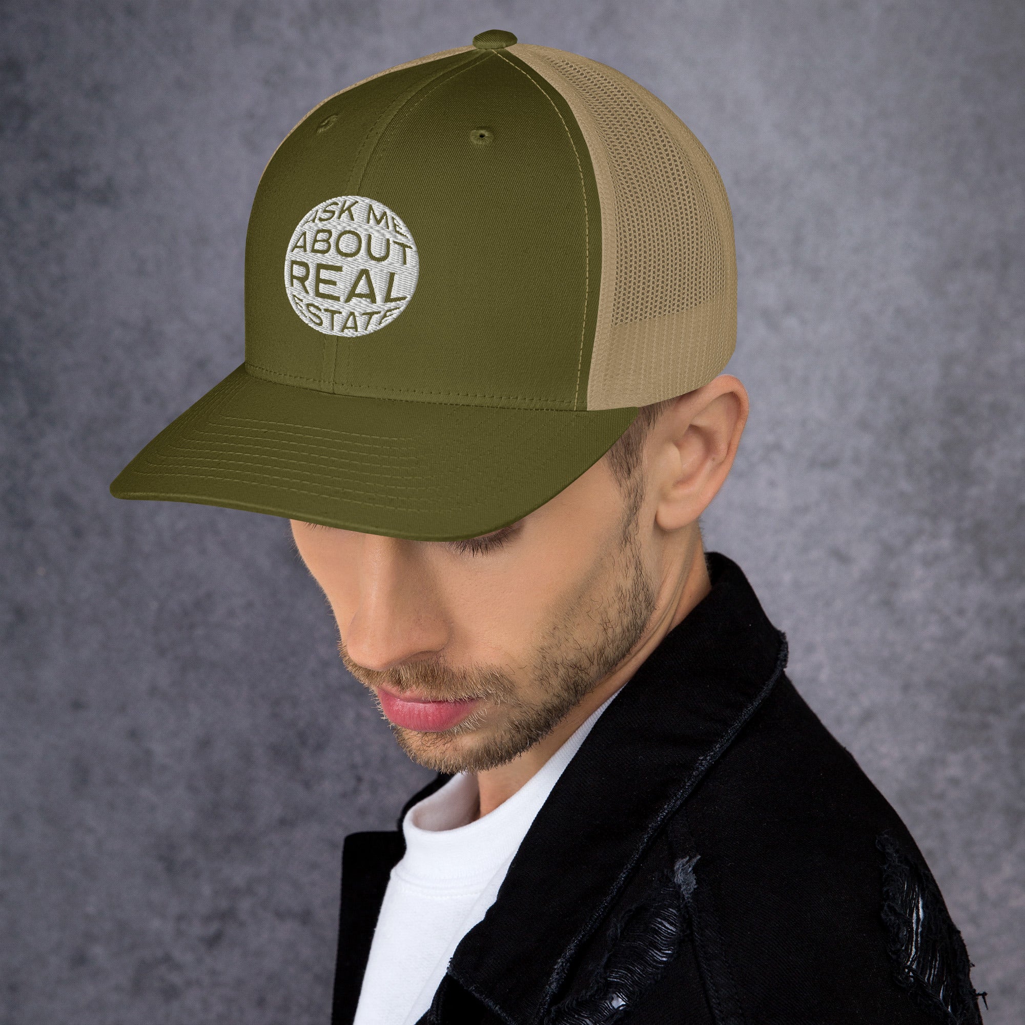Ask Me About Real Estate Trucker Cap