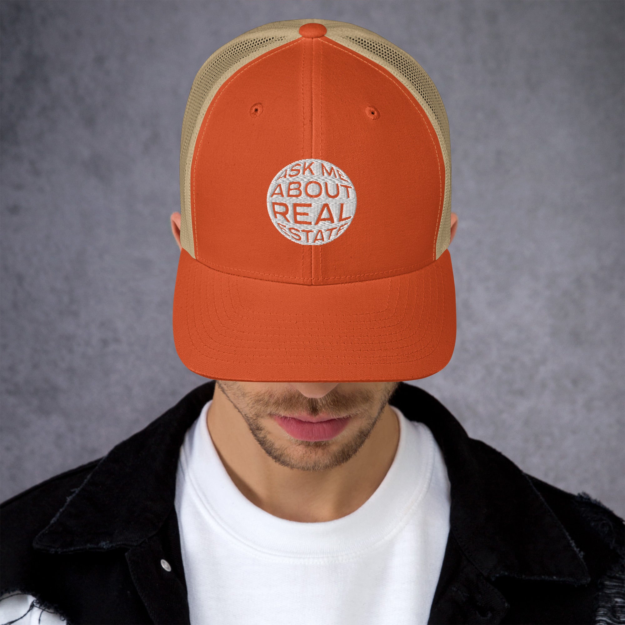 Ask Me About Real Estate Trucker Cap