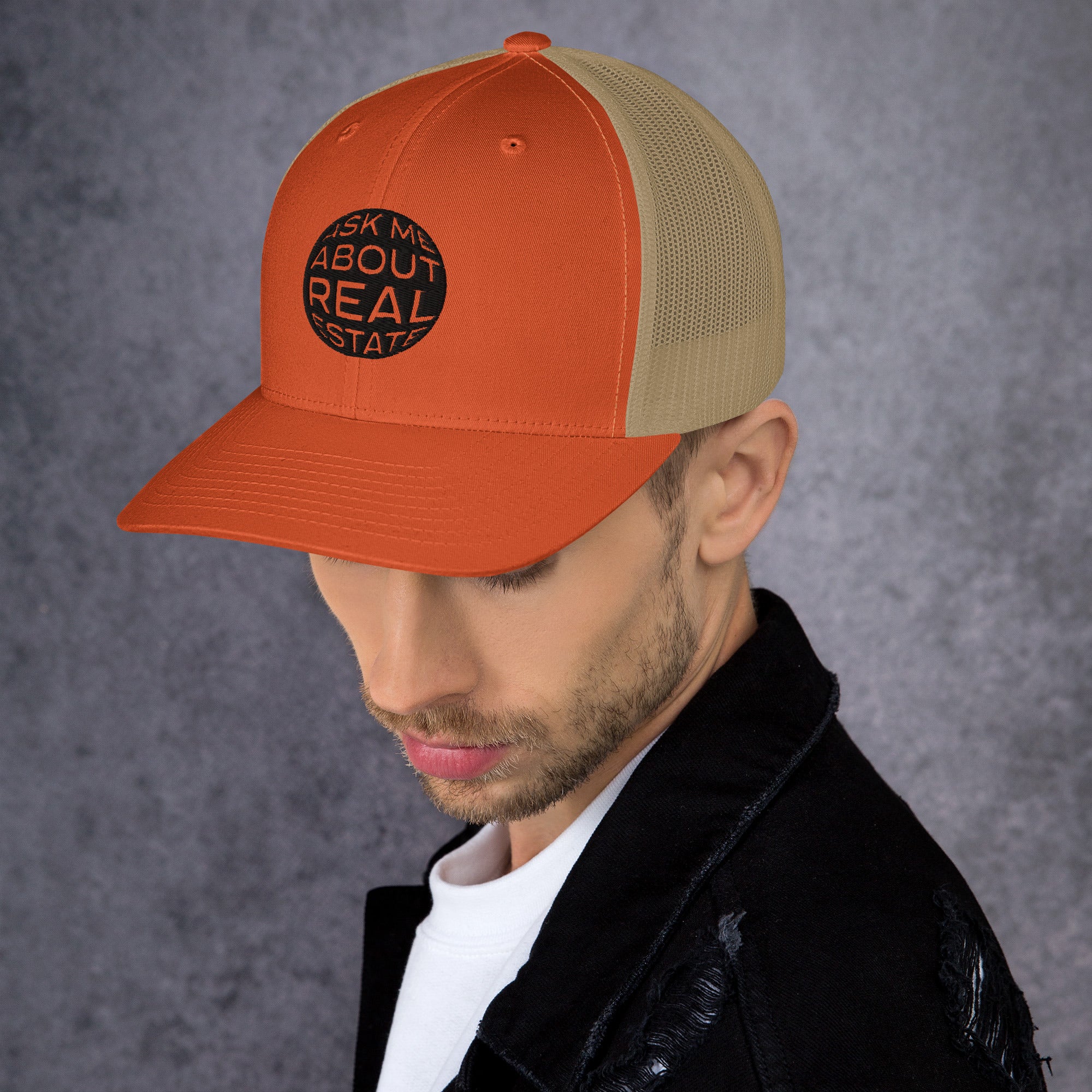 Ask Me About Real Estate Trucker Cap