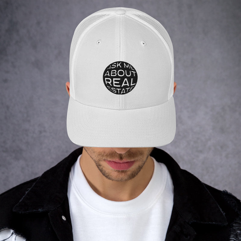 Ask Me About Real Estate Trucker Cap