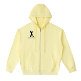 Drop-Shoulder Zip Up Hoodie