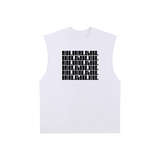 Raw Edge Cotton Tank Top