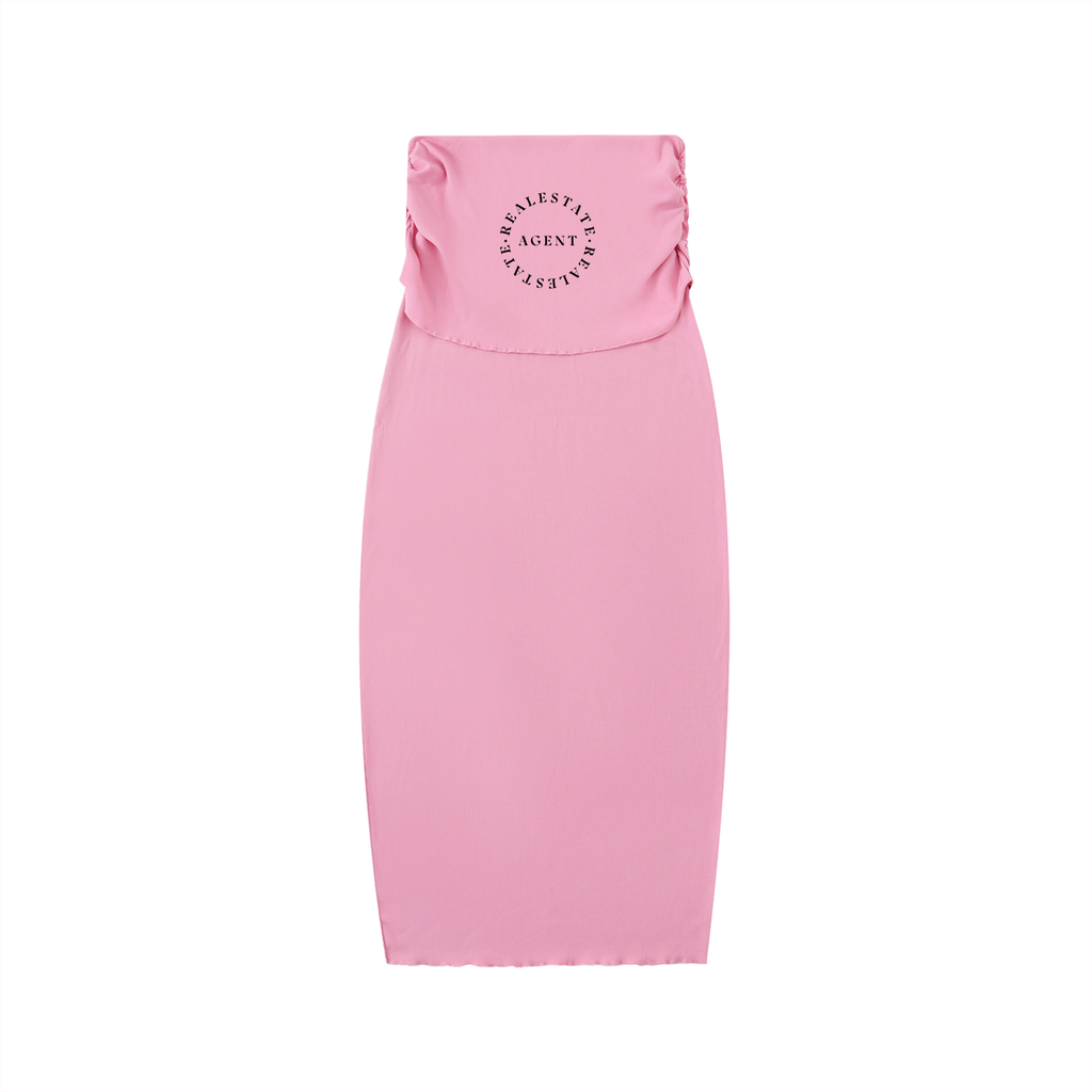 Dyed Washed Straight Hip-Hugging Slim Maxi Skirt