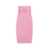 Dyed Washed Straight Hip-Hugging Slim Maxi Skirt