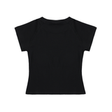 Solid Color Raglan Sleeve Crop Top