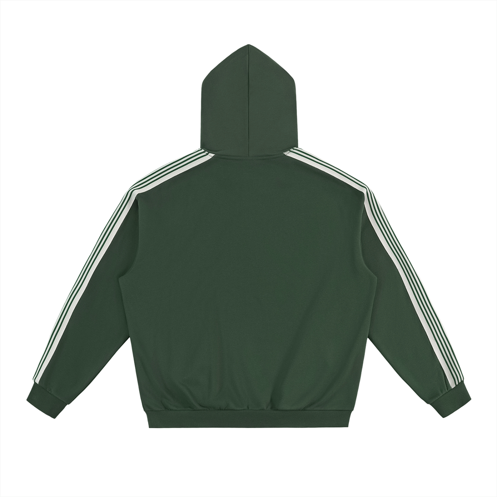 Side Stripe Drop-Shoulder Hoodie