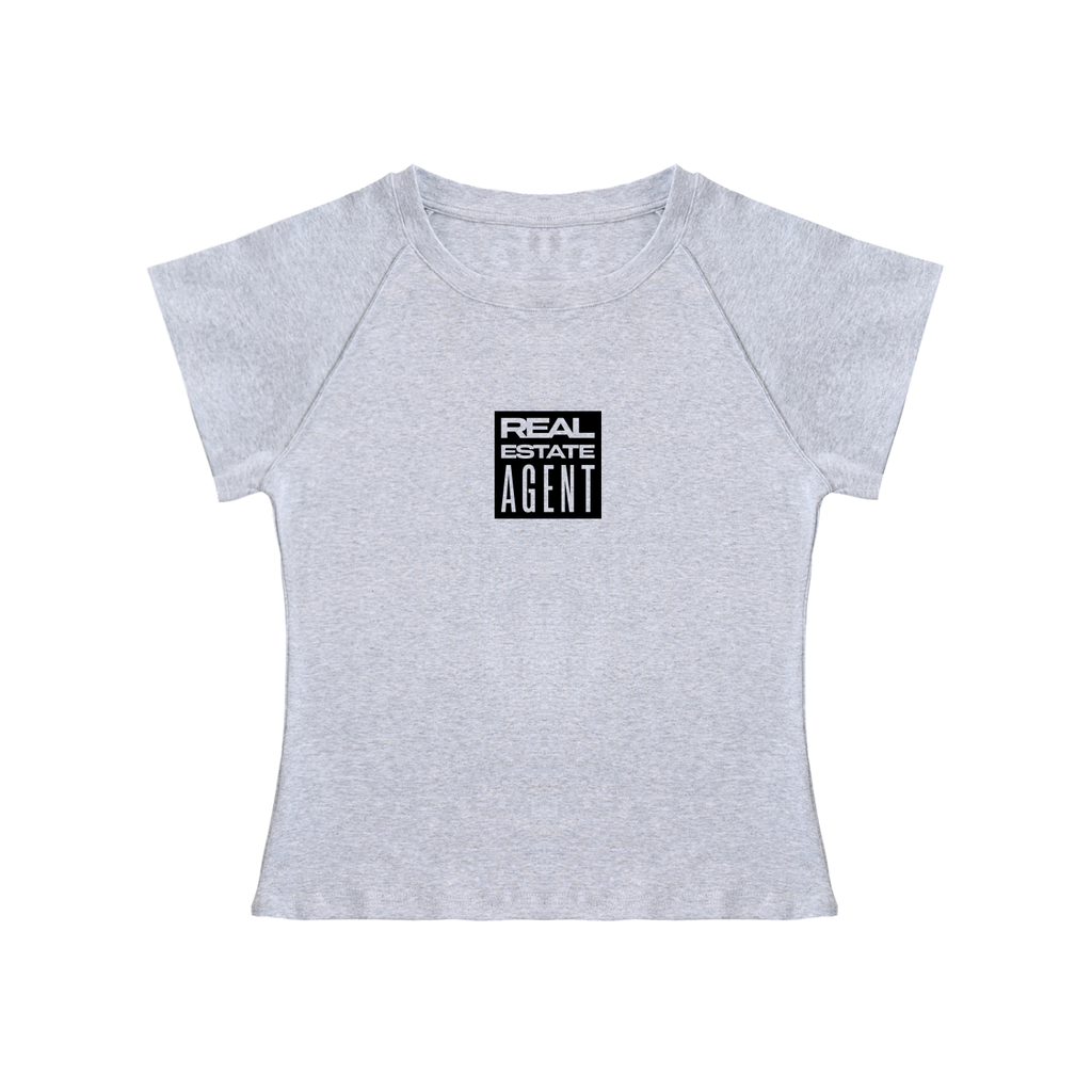 Solid Color Raglan Sleeve Crop Top