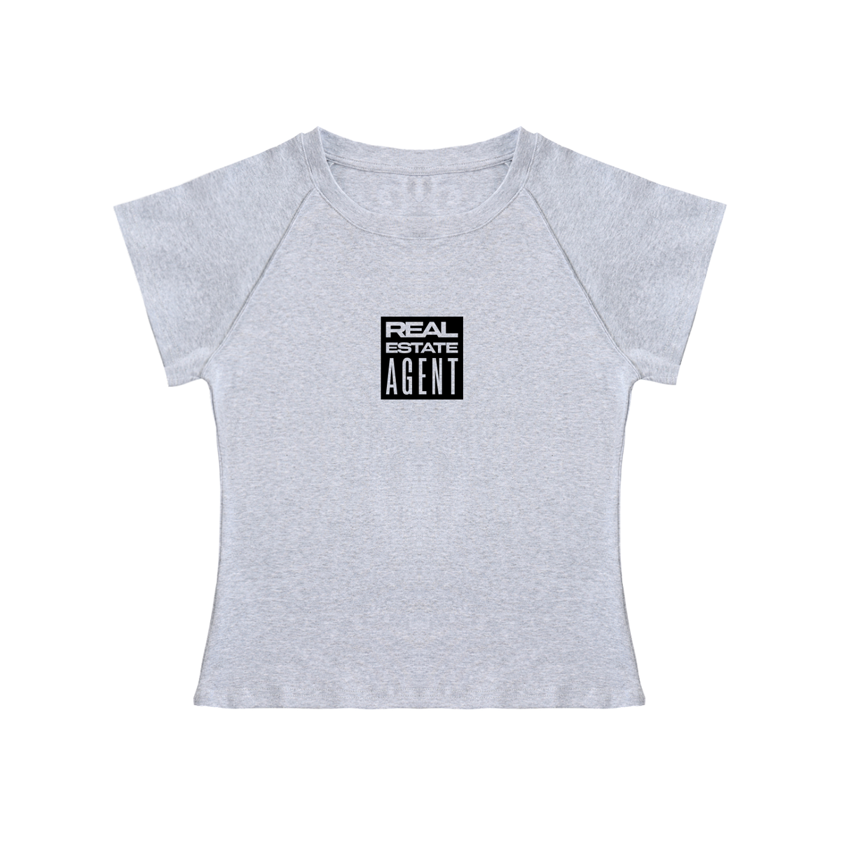 Solid Color Raglan Sleeve Crop Top