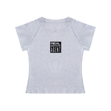 Solid Color Raglan Sleeve Crop Top