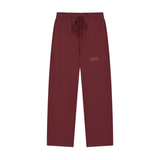 Solid Color Straight-Leg Sweatpants