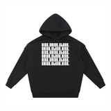 Contrast Tape Raw Edge Double Layered Hoodie
