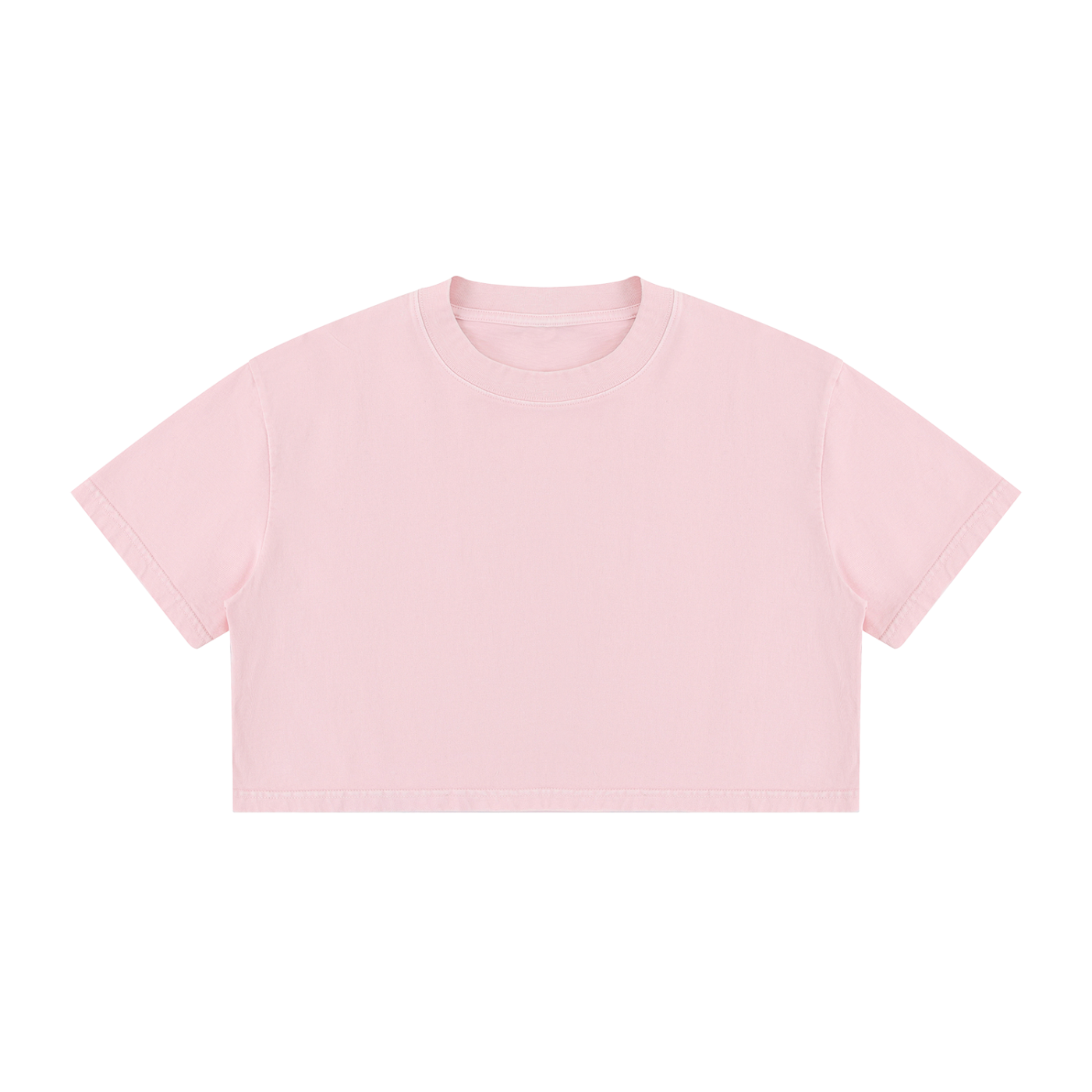 Women's Mineral Wash Cotton Crop T-Shirt Secondary image