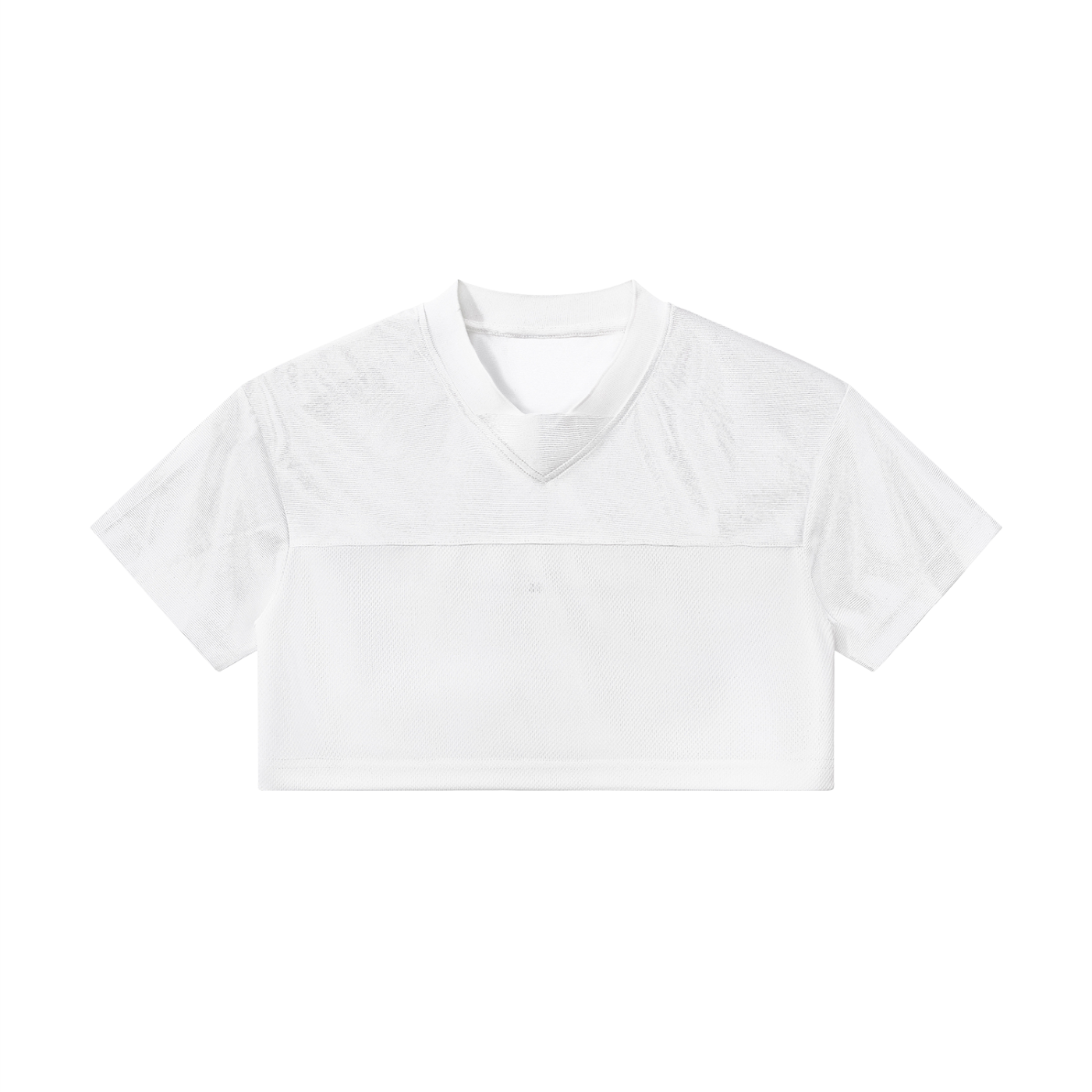 Women’s Cropped Paneled V-Neck Jersey Secondary image