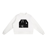 Essential Fleece Mock-Neck Crew Sweatshirt
