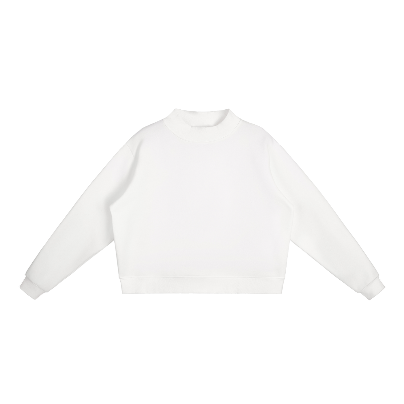 Essential Fleece Mock-Neck Crew Sweatshirt Secondary image