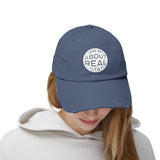 Ask Me About Real Estate Unisex Distressed Cap