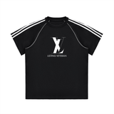 Striped Contrast Stitch T-Shirt