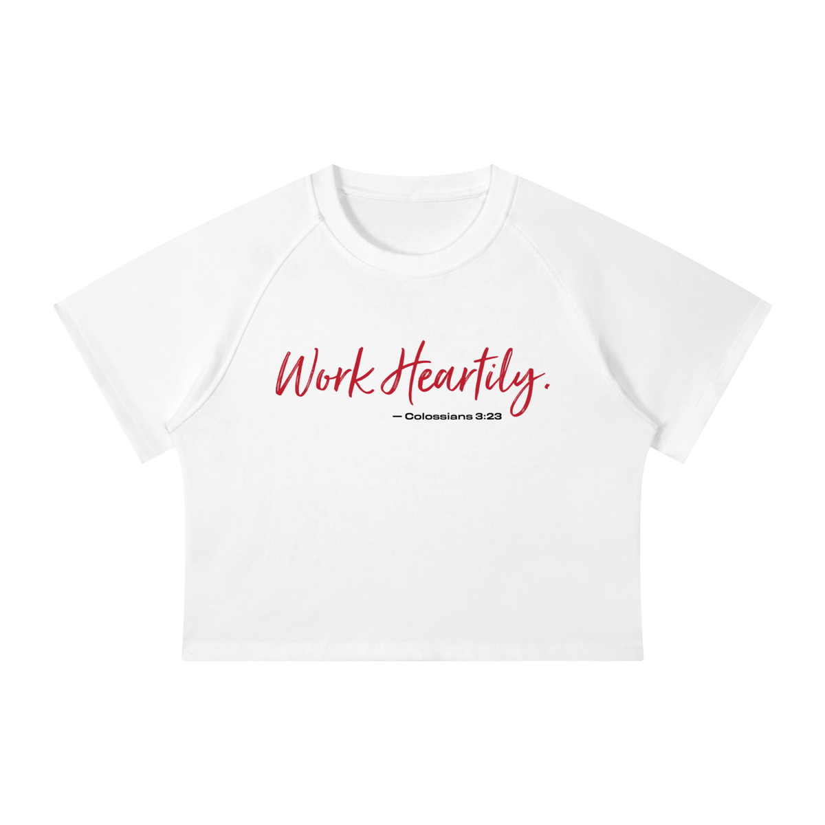 Women's Mineral Wash Raglan Crop T-Shirt Main image