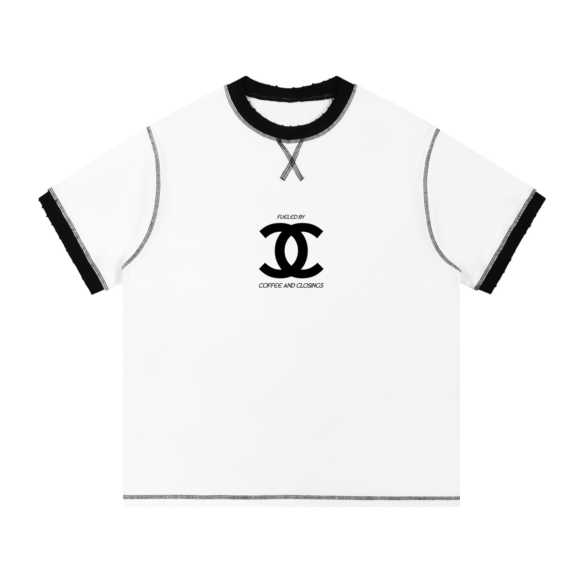 Contrast-Stitched Cotton T-Shirt Main image