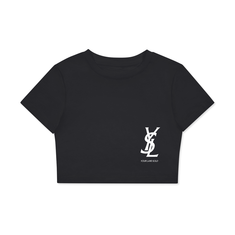 Fitted Crop Cotton T-Shirt
