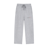 Solid Color Straight-Leg Sweatpants