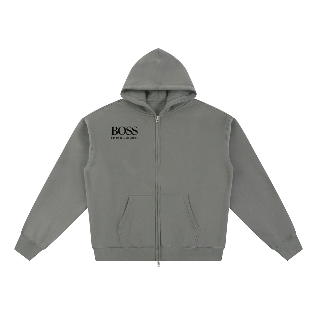 Essential Fleece Zip-Through Hoodie