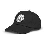 Ask Me About Real Estate Unisex Distressed Cap