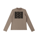 Essential Mock Neck Long Sleeve T-Shirt