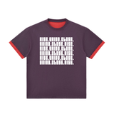 Contrast Cuff Cuffed T-Shirt