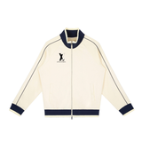 Color Block Raglan Sleeve Zip Track Jacket