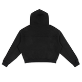 Fleece Zip-Up Boxy Hoodie