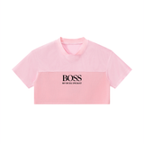 Women’s Cropped Paneled V-Neck Jersey