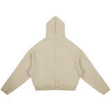 Curved Panel Raglan Hoodie