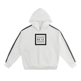 Side Stripe Drop-Shoulder Hoodie