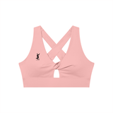 Women's Twist Front V-Neck Sports Bra