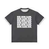 Contrast Cuff Cuffed T-Shirt