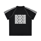Striped Contrast Stitch T-Shirt