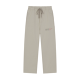Solid Color Straight-Leg Sweatpants