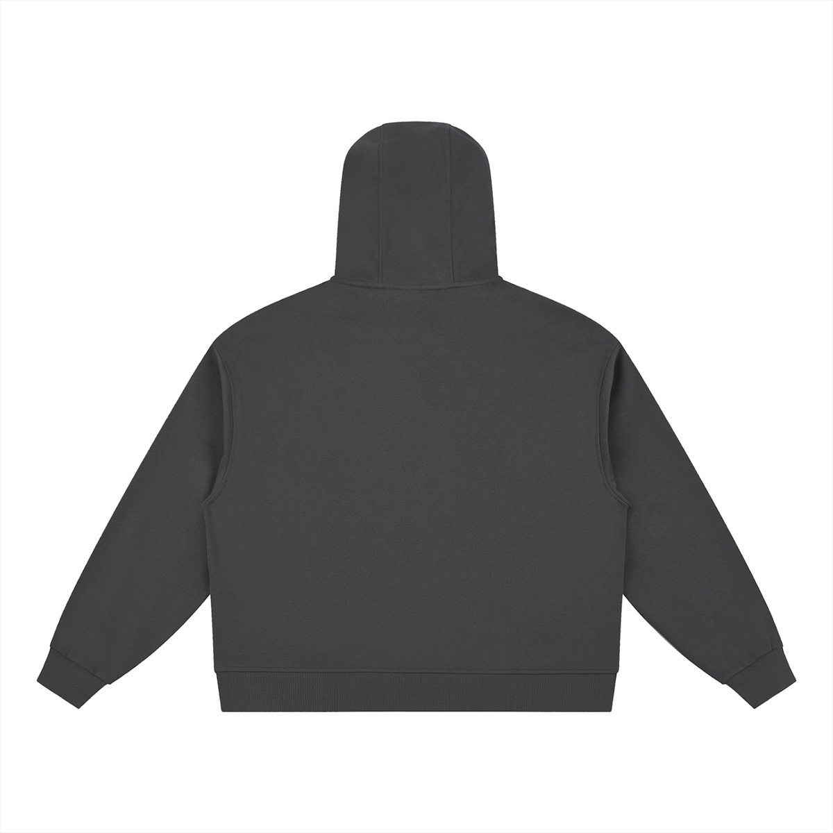 Boxy Button Placket Hoodie